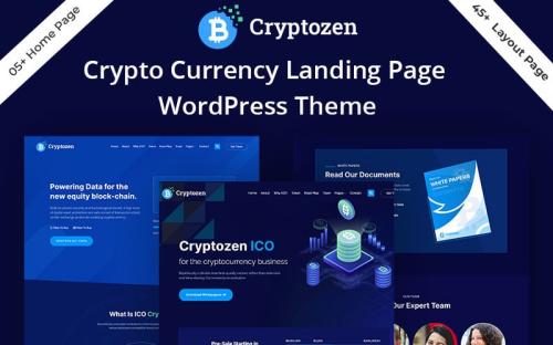 Cryptozen - Cryptocurrency & Bitcoin/ICO WordPress Theme theme free